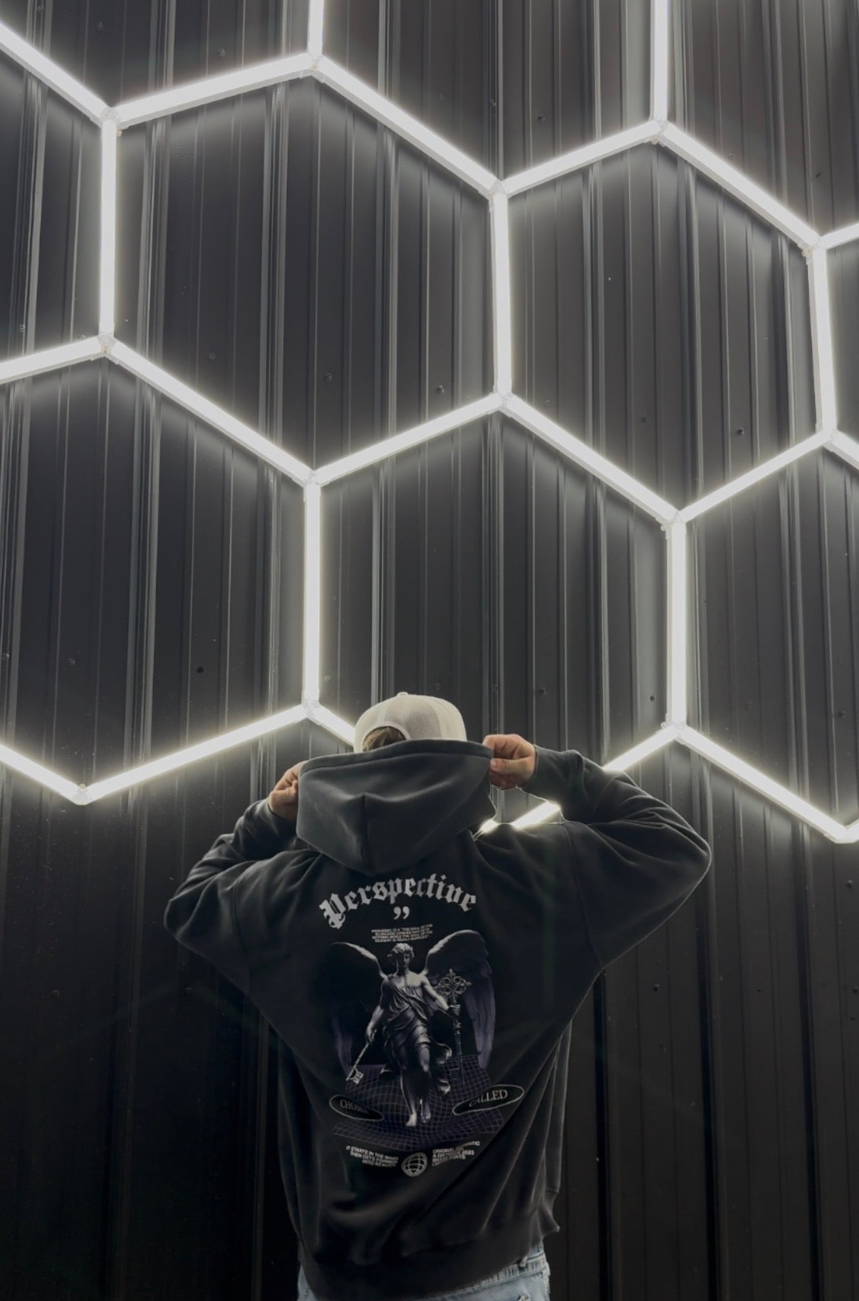 Snow Wash Fleece Oversize Hoodie